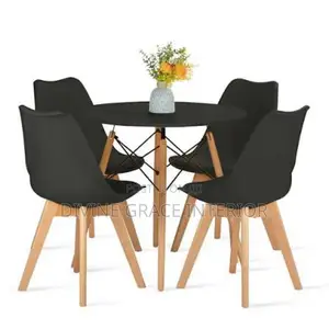 Restaurant Dining Table Set With 4 Chairs