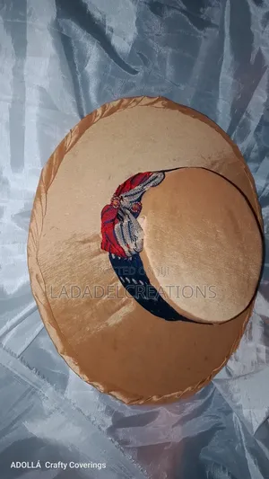 Aso-Oke Boater Hat