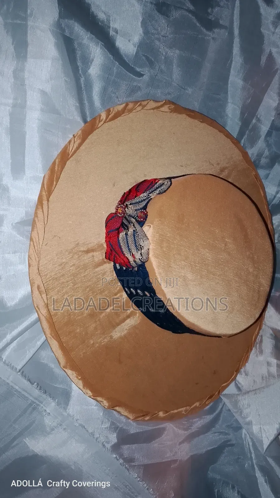 Aso-Oke Boater Hat