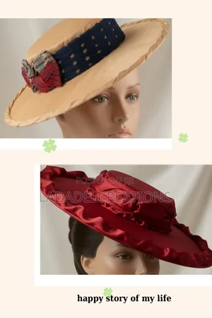Aso-Oke Boater Hat