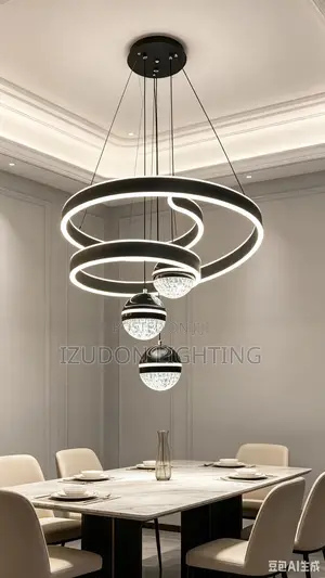 Luxury Global Black Led Chandelier Light