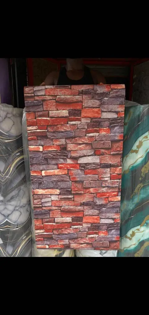 3D Brick Wallpaper | Modern Stone Design