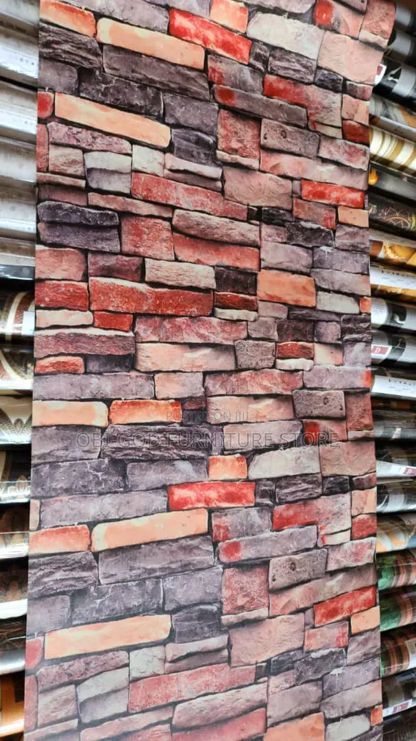 3D Brick Wallpaper | Modern Stone Design