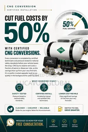 Cut Fuel Price by 50% With Certified CNG Conversion