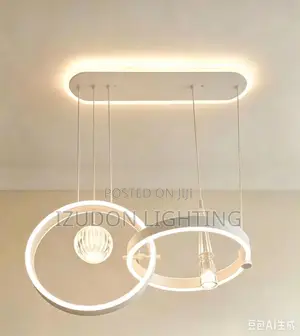 Luxury White LED Chandelier for a Modern Bedroom