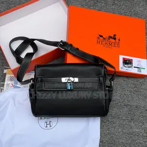 Hermes Quality Luxury Men Genuine Leather Crossbag