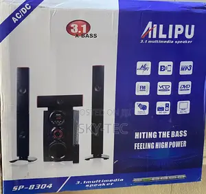 Ailipu 3 in 1 BLUETOOTH Home Theater System Powered Sub and 3speaker