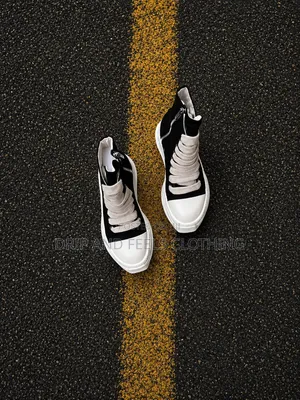 Rick Owens DRKSHDW Abstract High-Top Sneakers