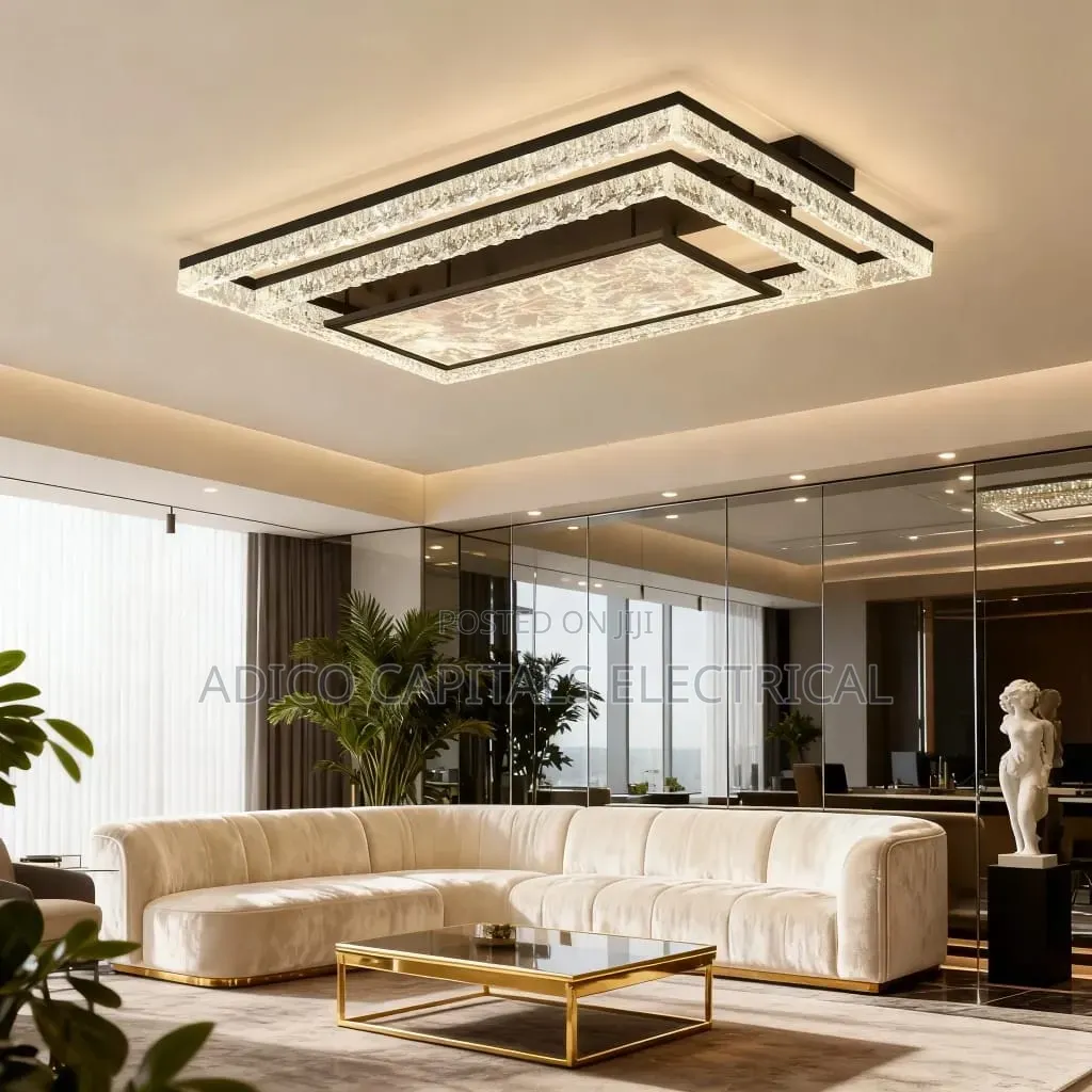 Crystal Ceiling Flush Light