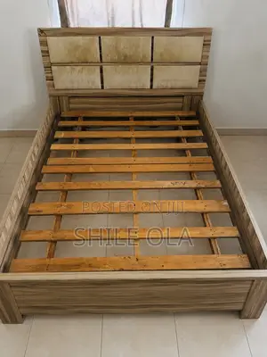 4.5 by 6 Bed Frame and Bedside Stool