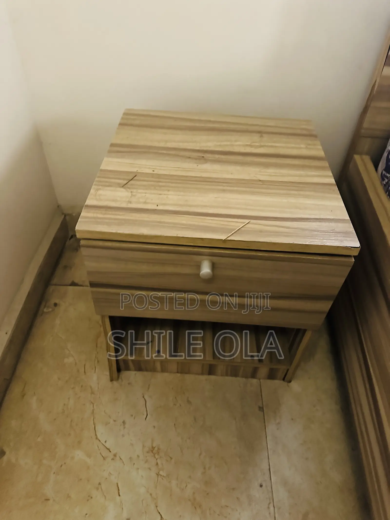 4.5 by 6 Bed Frame and Bedside Stool