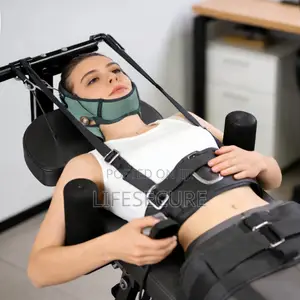 Electric Remote Controlled Stretching Lumber Cervical Traction Bed