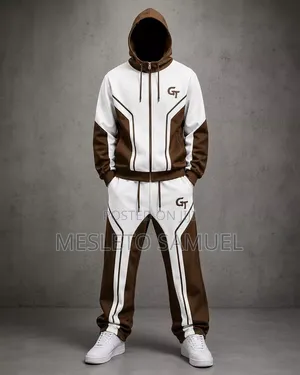 Premium Designer Zip-Up Hoodie and Joggers Sportswear