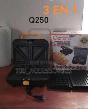 3 in 1 Breakfast Maker: Sandwich, Waffle and Shawama Maker