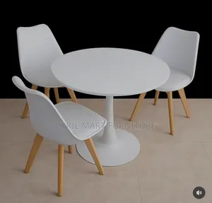 Modern White Dining Set (3 Seater)