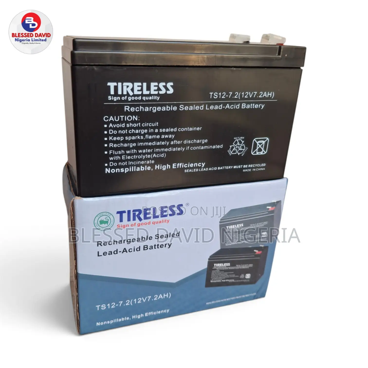 Tireless 12V 7.2Ah Replacement Battery