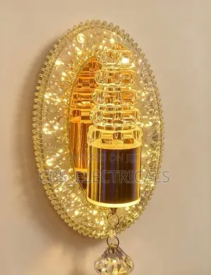 Luxury Crystal Ring Wall Bracket Light With Pendant