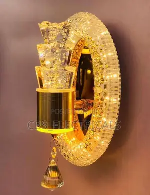 Luxury Crystal Ring Wall Bracket Light With Pendant