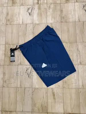 Adidas Blue Sleeves With Blue Shorts