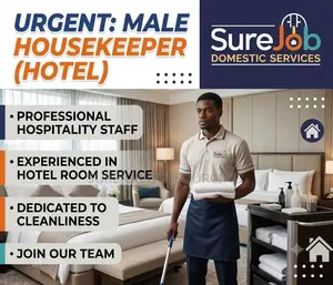 Urgent: Male Housekeeper (Hotel)
