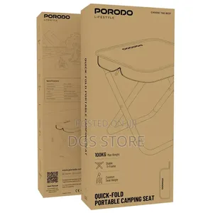 Porodo Quick Fold Portable Camping Seat