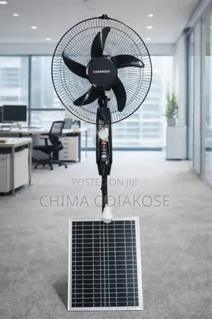 Solar Rechargeable Standing Fan