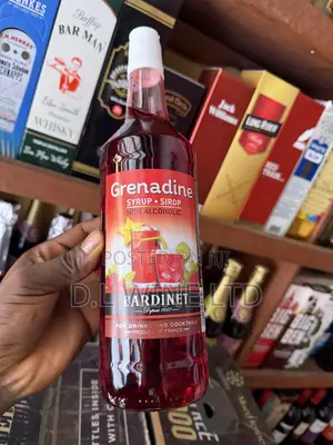 Grenadine Syrup Non Alcoholic Cartoon of 12 Bottles