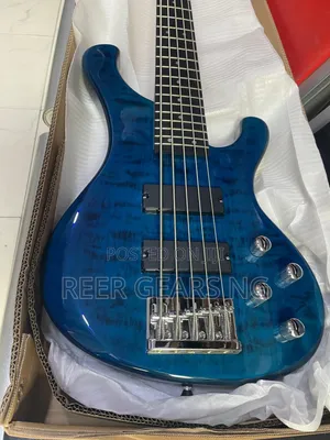 Top Quality D-120 Bullfighter Bass 5 Strings Active Guitar Blue
