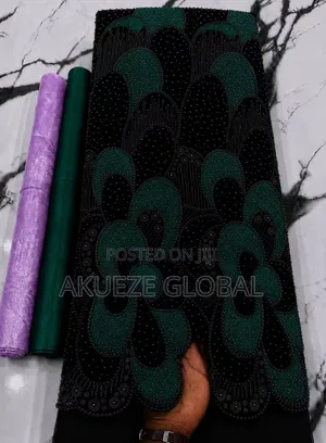 High Quality Multicolor Velvet With Rhinestones Beaded Embellishment