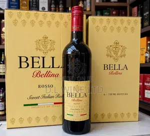 BELLA Bellina Rosso Red Wine Cartoon of 12 Bottles