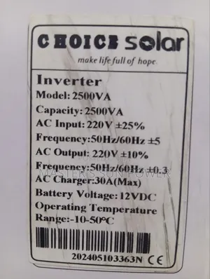 2.5kva Choice Inverter