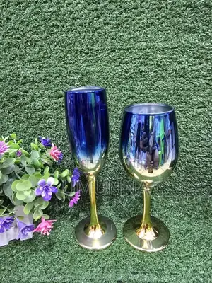 Colored Wine and Champagne Glass