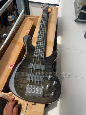 Coffee Black D-120 Bullfighter Bass Guitar Active 5 Strings