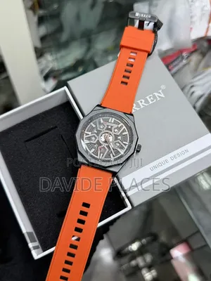 Curren Skeleton Sport Engine, Waterproof, Sapphire Glass Wristwatch