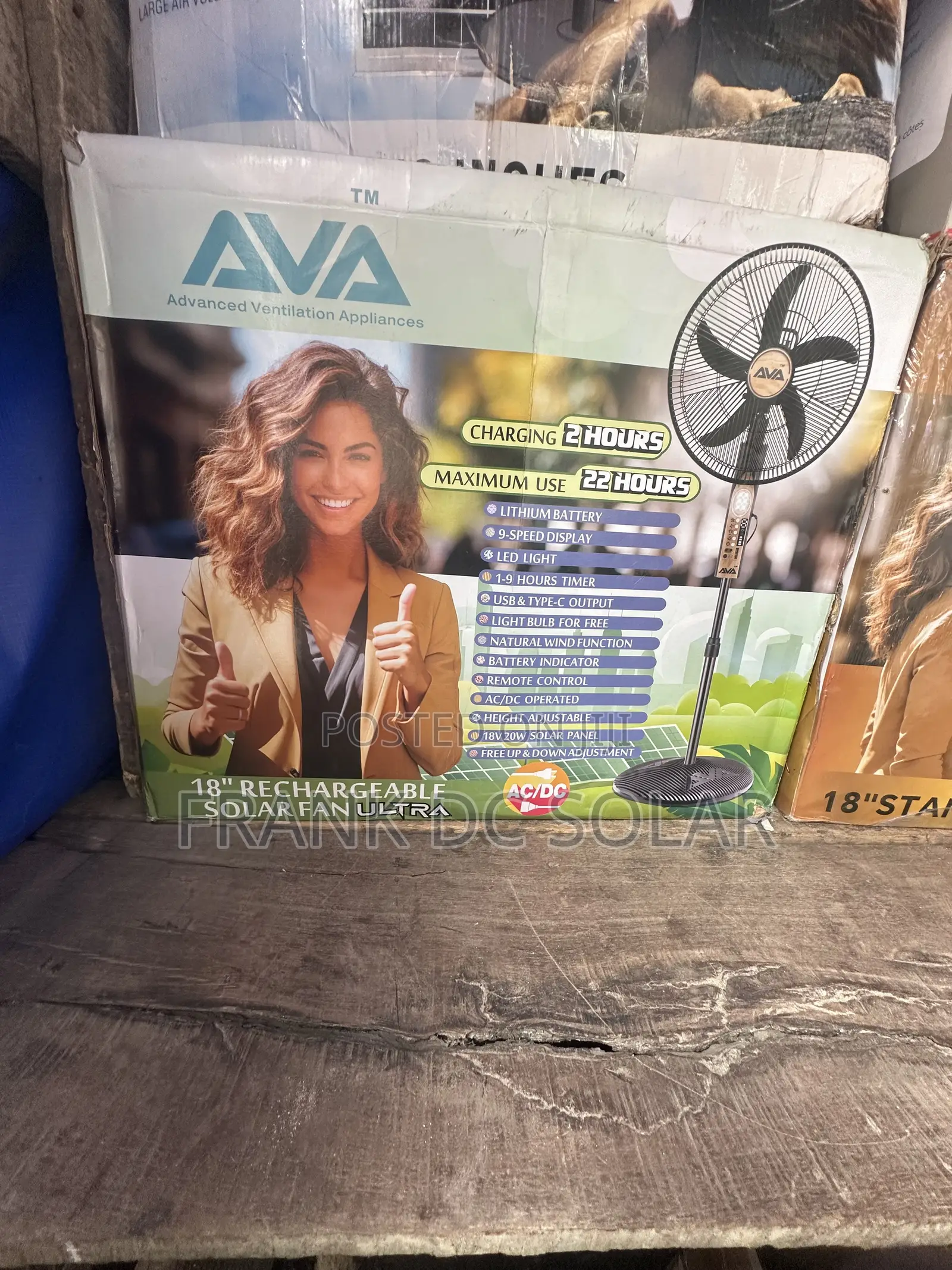 Ava Standing Rechargeable AC/Dc