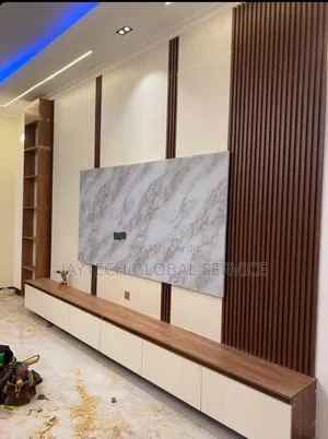 TV Console With Glossy Board
