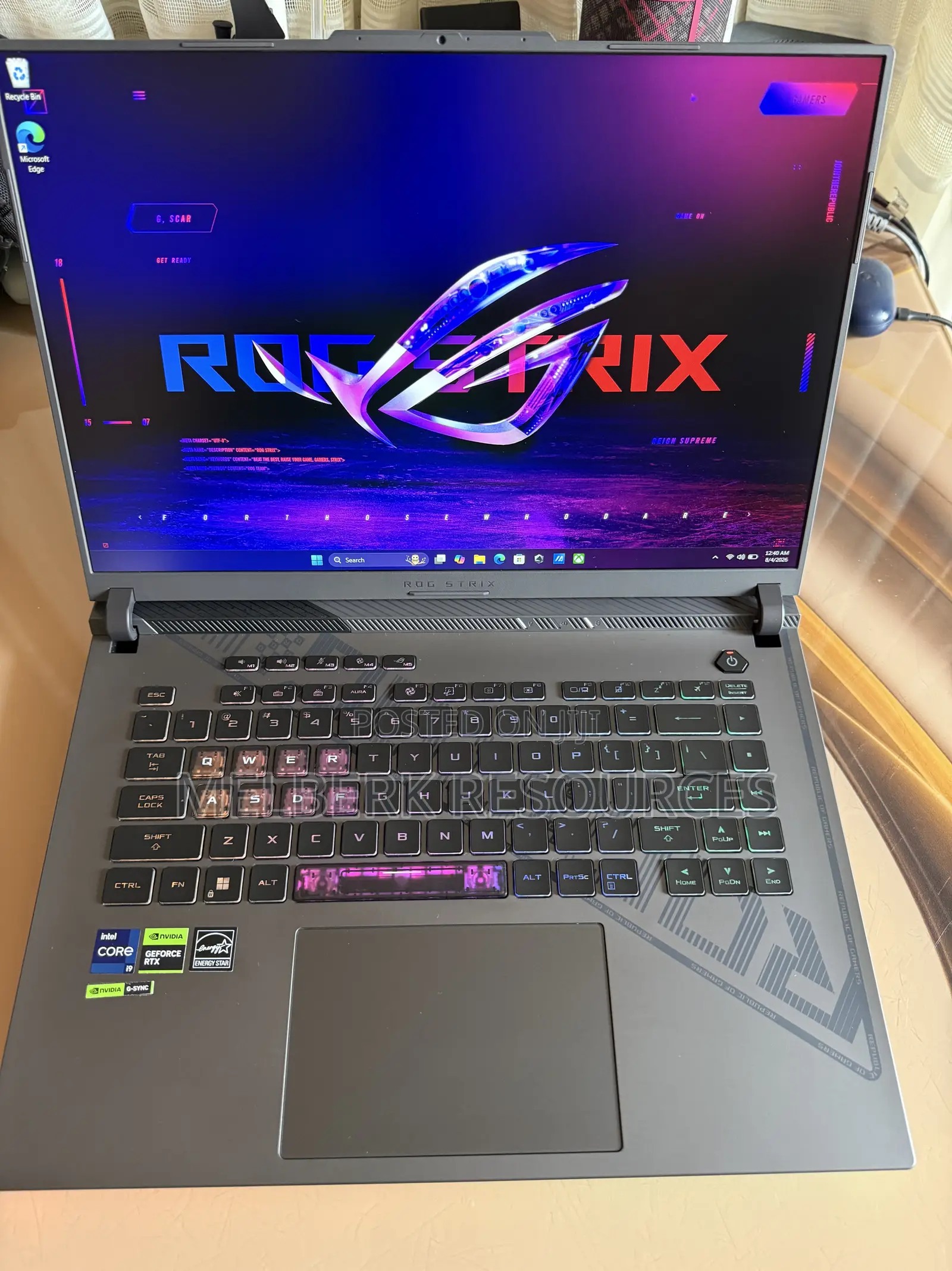 Laptop Asus ROG Strix G16 32GB Intel Core i9 SSD 1T