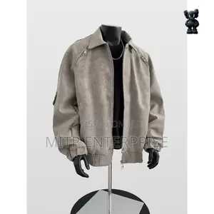 Men’s Premium Suede Bomber Jacket