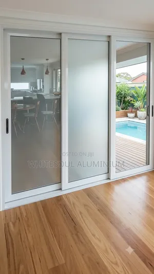 Premium Aluminum White Sliding Glass Door