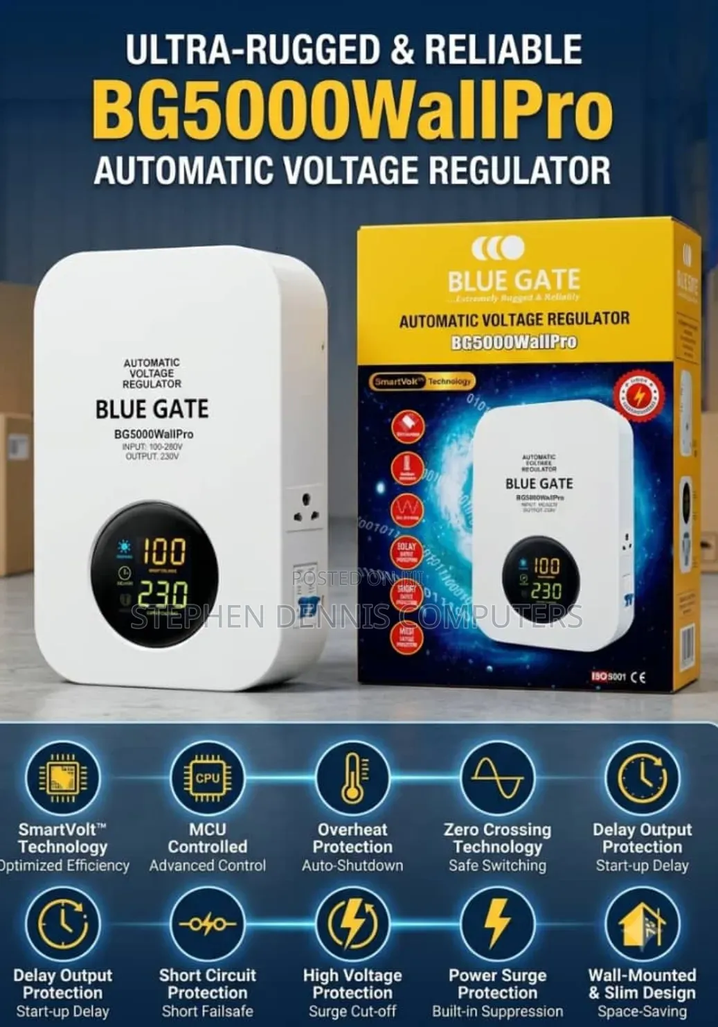 BG5000 Wallpro Automatic Voltage Regulator