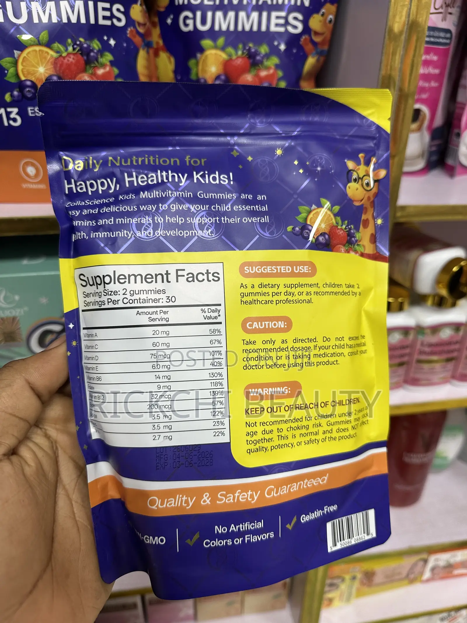 Colla Science Kids Multivitamin Gummies