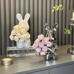 Luxury Bunny-Shaped Glass Vase