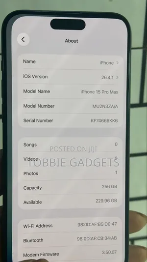 Apple iPhone 15 Pro Max 256 GB Gray