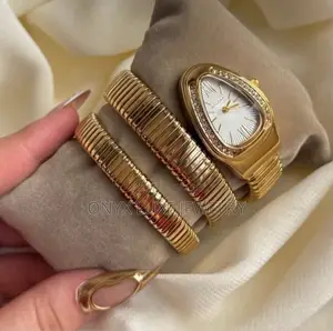 BVLGARI-Inspired Serpenti Gold Watch