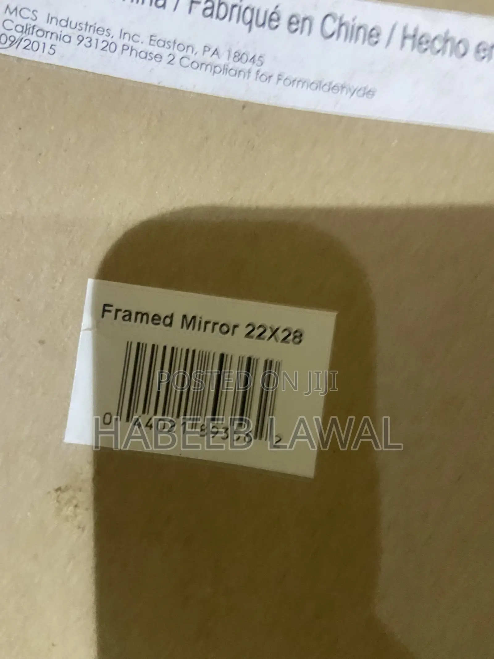 Imported Faux Bamboo Framed Wall Mirror