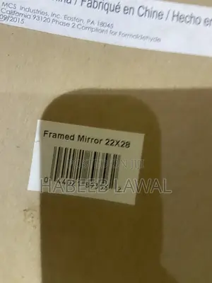 Imported Faux Bamboo Framed Wall Mirror