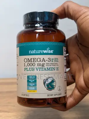NatureWise Omega-3 Fish Oil 1000mg 60 Softgels | No Fishy Burps