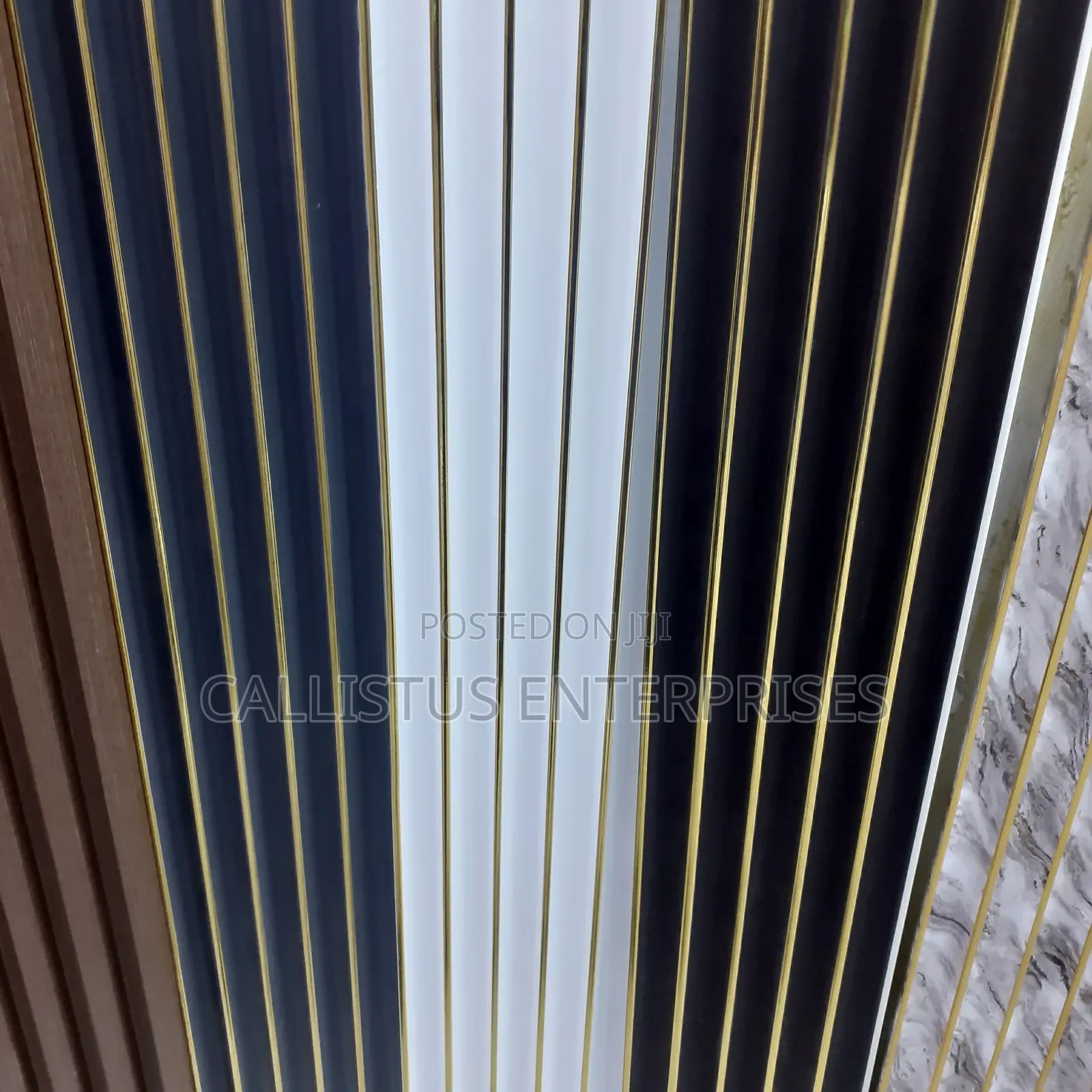 Gold Fluted Panel