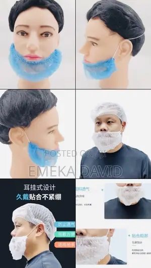 Disposable Beard Net in a Pack of 100pcs.