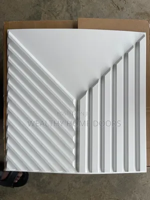 3D Geometric Diamond-Patterned PVC Wall Panel